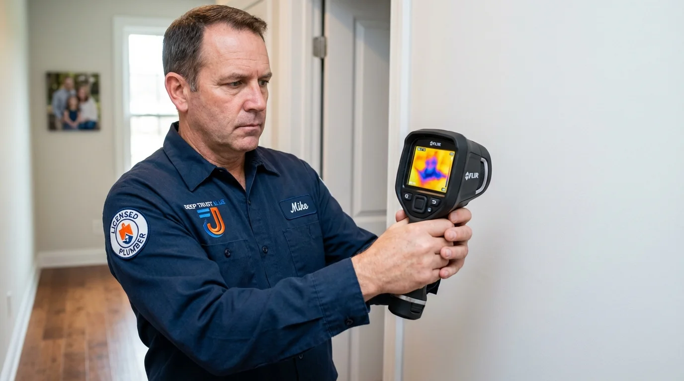 Thermal imaging leak detection by Johns Plumbing LLC in Alton